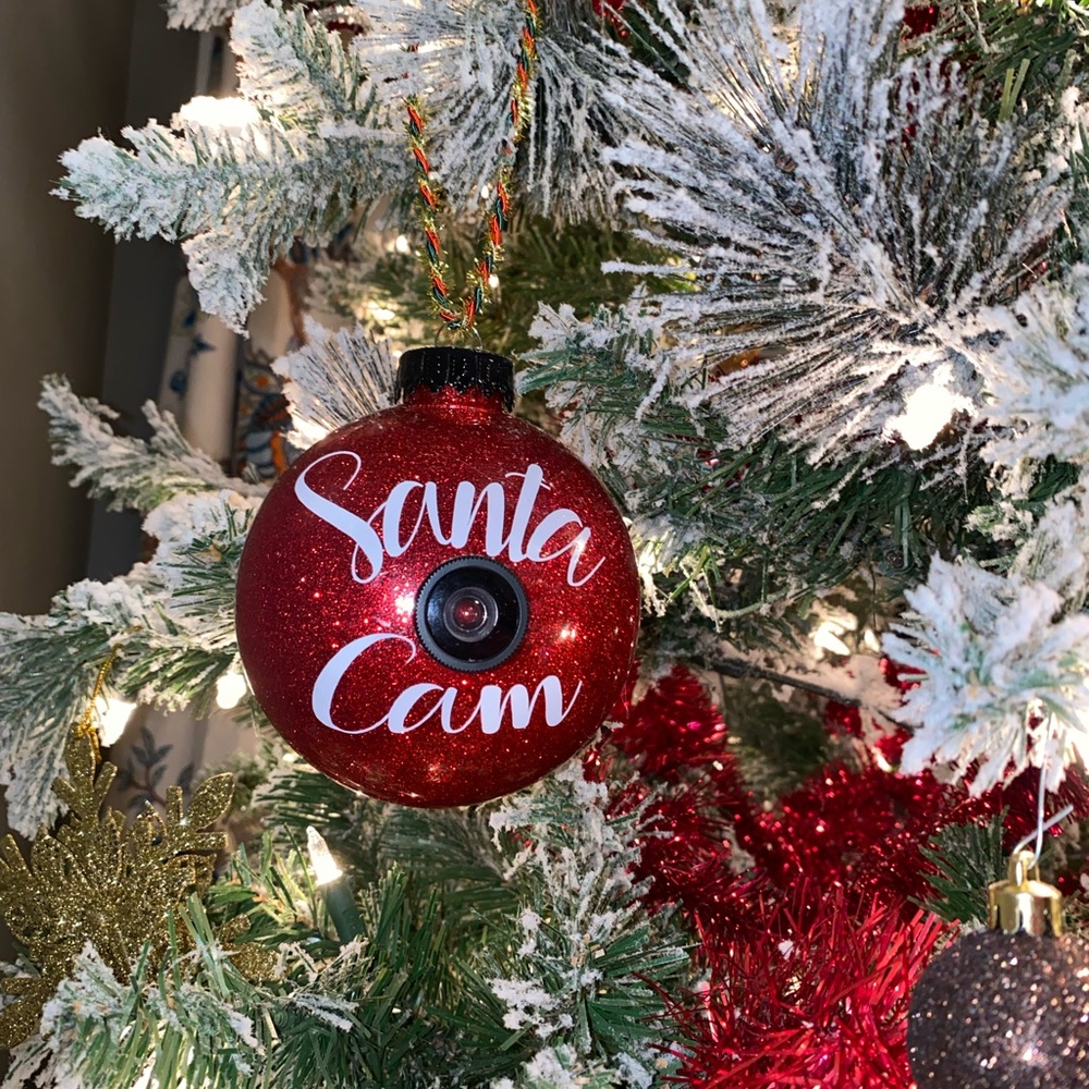 Santa Cam Christmas Ornament